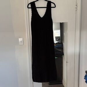 sofia by sofia vergara Black Sleeveless V-Neck Maxi Dress